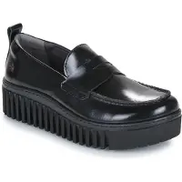 Art för kvinnor. 115301401003_001 Läderloafers 1530 svart (41), Hud, 3 till 5 cm, Ingen, Casual