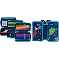 Scooli Avengers pennfodral med 3 fack