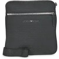 Emporio Armani Logotyp Dragkedja Nylon Axelväska Crossbodyväska Herrväskor Svart Y4M425-YQ76E-81073 Basic Set (Bag+Dust Bag)