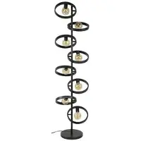 Zijlstra Golvlampa Ringelbach, Svart, Vardagsrum / matsal, Metall, Modern, Golvlampa