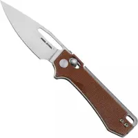 Real Steel Vis 8051NM Satin 12C27, Natural Micarta, pocket knife, Jakub Wieczorkiewicz design