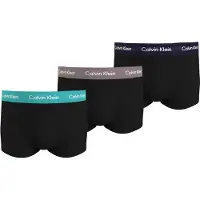 Calvin Klein Bekväma Bokstavsjacquard Lågmidjade Boxertrosor 3-pack Herrunderkläder U2664GMXW S