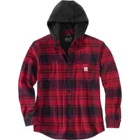 Carhartt Flannel Fleece Lined Hooded Skjorta