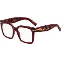 BOSS Burgundy-acetate optical frames with gold-tone hinges