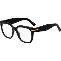 BOSS Black-acetate optical frames with gold-tone hinges