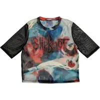 Ginza.se Slipknot: Ladies Crop Top/Face & Logo (Black) (Mesh) (Medium)