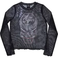 Ginza.se Alice Cooper: Ladies Crop Top/Under My Wheels (Black) (Mesh) (X-Large)