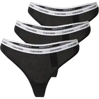 Calvin Klein 3 Pack Thongs Icon Logo