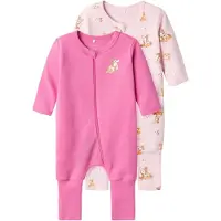 Name it Pyjamasdräkt - NbfNightsuit - 2-pack - Ibis Rose - - 4 år (104) - Pyjamasdräkt