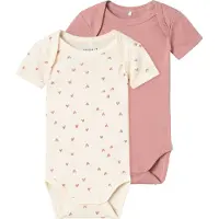 Name it Body k/ä - Noos - NbfBody - 2-pack - Smörkräm - - 62 - Body K/Ä