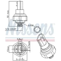 Nissens Tryckvakt, luftkonditioneringssystem 301038