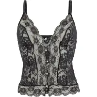 Petite fleur GOLD Korsett svart