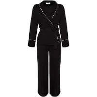 Trendyol Pyjamas svart / vit
