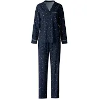 Calida Pyjamas marinblå / vit