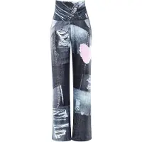 Winshape Sportbyxa 'CUL101C' grå / grå denim / rosa / vit