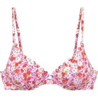 LASCANA Bikiniöverdel oliv / lila / cranberry / vit