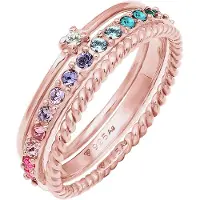 Elli Ring 'Rainbow' roséguld / blandade färger
