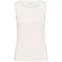 Cream Topp 'Ribba' naturvit