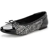LASCANA Ballerina svart / vit