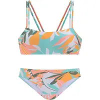 Sunseeker Bikini turkos / gran / ljusorange / vit