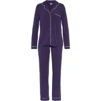 LASCANA Pyjamas kräm / mörklila