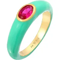 Elli Ring 'Solitär' turkos / guld / magenta