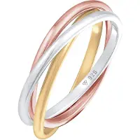 Elli Ring 'Trio' guld / roséguld / silver