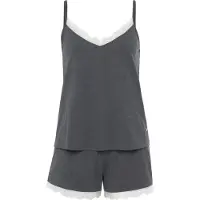 s.Oliver Kort pyjamas grå / vit