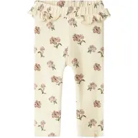 Lil´ Atelier Lil' Atelier Leggings - Rib - NbfGavo - Turtledove/Peony - - 62 - Leggings