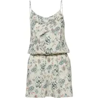 KOROSHI Jumpsuit duvblå / brun / vit