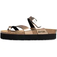 Bayton Pantolette 'Andromac' guld / svart