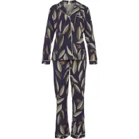 LASCANA Pyjamas marinblå / pastellgrön / mörkgrön / ljusrosa