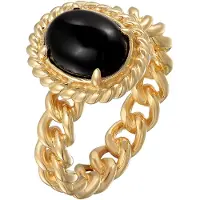 Elli PREMIUM Ring 'Vintage' guld / svart