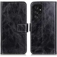 Mtp Products Samsung Galaxy S25 Ultra Plånboksfodral med Magnetstängning - Svart