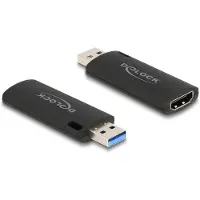 DeLOCK - Videofångstadapter - USB 2.0 - svart