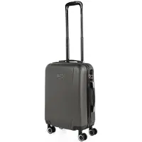 Itaca unisex. 71150-01 4 Wheeled Trolley Short Travel Cabin Suitcase 71150 Black -55x38x20cm (OSFA), Casual, ABS / Polycarbonate