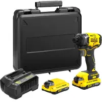 Stanley Slagskruvdragare SFMCF810D2K-QW; 18 V; 2x2,0 Ah batt.
