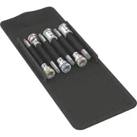 Wera 8740 B HF 05003185001 Ytter-TORX Spiralspår-hylsnyckelinsats-set 10 mm 6 delar 3/8