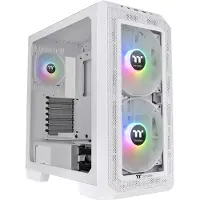 Thermaltake CA-1P6-00M6WN-00 Midi-Tower Datorchassi Vit LCS Kompatibel, Sidofönster, Lämplig för DIY vattenkylning, Lämplig för AIO vattenkylning, 2