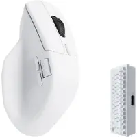 Keychron M6 Light 78g Wireless 4K - Gamingmus - Optic - 6 knappar - Vit *DEMO*