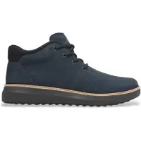 Timberland för män. TB0A69Q5W061 Hudson Road marinblå chukka boots i läder med mittkalv (43), Karta, Nyckelband, Casual, Hållbar, Marino