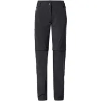Vaude Women's Farley Stretch ZO T-Zip Pants II, vandringsbyxor, dam, svart