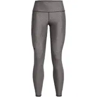 Under Armour Dam HeatGear Armour Hög Midja Leggings med Fickor, (020) Charcoal Light Heather / Black, XX-Large