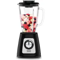Tefal BlendForce II BL4358, Bänkmixer, 1,25 l, Pulsfunktion, Iskrossning, 800 W, Svart, Borstat stål