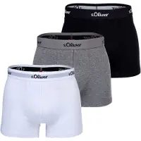 s.Oliver Boxershorts gråmelerad / svart / vit