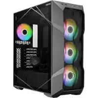 Cooler Master TD500 MAX - Mini-ITX - ATX - genomskinlig sidopanel (härdat glas) 850 Watt (ATX12V 3.0) - gun metal - USB/ljud