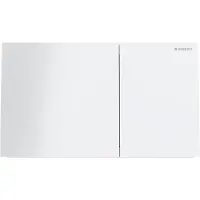 Geberit Sigma70 betjäningsplatta 2-skölj glas 250x146x23 mm vit