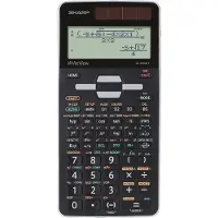 Sharp EL-W506T, Ficka, Display, 16 siffror, Batteri/solcell, Svart, Grå