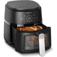 Philips 2000 Series NA221 - Varmluftsfritös - 4.2 liter - 1.5 kW - svart/silver