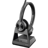 Poly Savi 7320 - Savi 7300 series - Headset - On-Ear - DECT - kabellos - USB-A uber DECT-Adapter - Schwarz - Zertifiziert fur Microsoft Teams, UC-zertifiziert